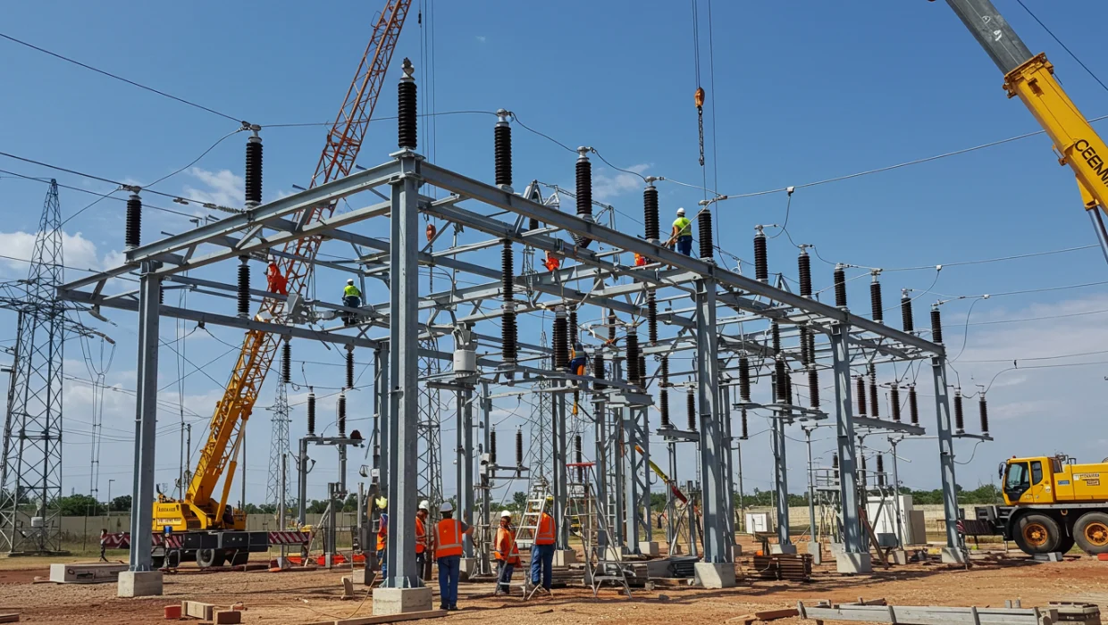 Installation of Substation structure
